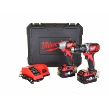 Milwaukee M18 BPP2C-402C - Aku sada 2 kusů nářadí 18 V