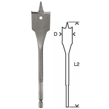 Hawera 228074 - Plochý frézovací vrták SelfCut 30,0x152 mm