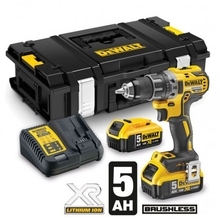 DeWalt DCD791P2 - Aku bezuhlíková vrtačka 18V / 5.0 Ah