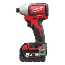 Milwaukee M18 BLID-502C - Aku rázový utahovák 1/4" 18V / 5.0 Ah