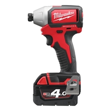 Milwaukee M18 BLID-402C - Aku rázový utahovák 1/4&quot; 18V / 4.0 Ah