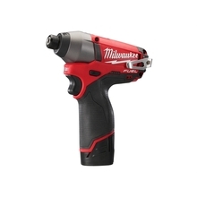 Milwaukee M12 CID-202C - Aku rázový utahovák 1/4" Hex 12V / 2.0 Ah (kufr) + Milwaukee 4932430907