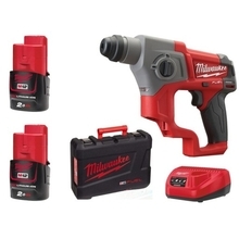 Milwaukee M12 CH-202C - Aku vrtací kladivo SDS-plus 12V / 2.0 Ah + Milwaukee 4932352338