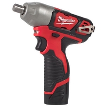 Milwaukee M12 BIW12-202C - Aku rázový utahovák  1/2" čtyřhran 12 V / 2.0 Ah