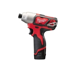 Milwaukee M12 BID-202C - Aku rázový utahovák 1/4&quot; Hex 12 V / 2.0 Ah