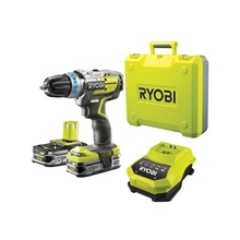 RYOBI R18DDBL-LL25B - 18V bezkomutátorový vrtací šroubovák , 2 x 2,5 Ah