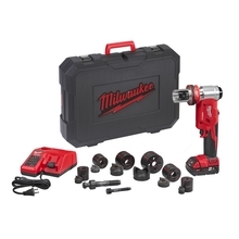 Milwaukee M18 HKP-201CA - Aku hydraulický děrovač Li-Ion FORCE LOGIC 18 V / 2.0 Ah + příslušenství