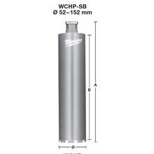 Milwaukee WCHP 182 - Diamantová jádrová korunka 182x420 mm (1 ¼" UNC)