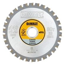 DeWalt DT1910 - Pilový kotouč na hliník 140x20 mm (30 zubů)