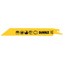 DeWalt DT2346 - Bimetalové pilové listy na kov pro mečové pily 152 mm (5 ks)