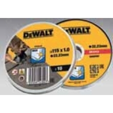 DeWalt DT3506 - Sada kotoučů na nerez v kovové krabičce 115x1,2 mm (10 ks)