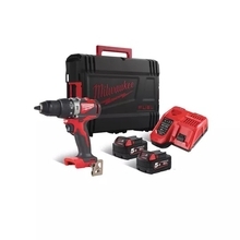 Milwaukee M18 BLPD2-502X - Aku bezuhlíková příklepová vrtačka 18 V / 5.0 Ah