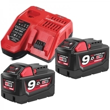 Milwaukee M18 NRG-902 - Set akumulátorů a nabíječky 18 V / 9.0 Ah