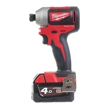 Milwaukee M18 CBLID-402C - Aku rázový utahovák 1/4&quot; šestihranný 18 V / 4.0 Ah