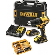 DeWalt DCD777D2K - Aku bezuhlíková vrtačka 18V / 2.0 Ah + sada příslušenství